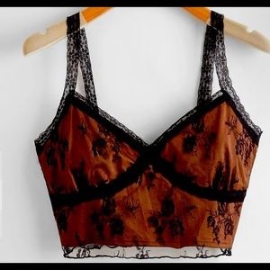 Brown crop cami top too got as a gift I don’t like brown